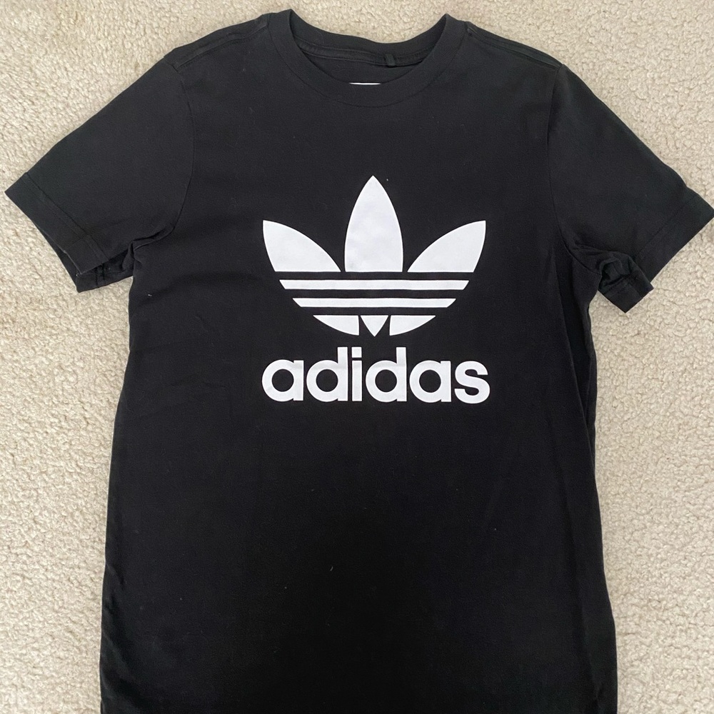 adidas basic black tee